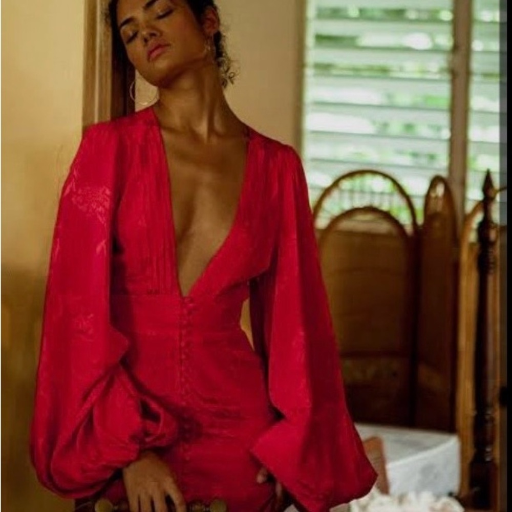 Rat & Boa Vibrant Red Dress